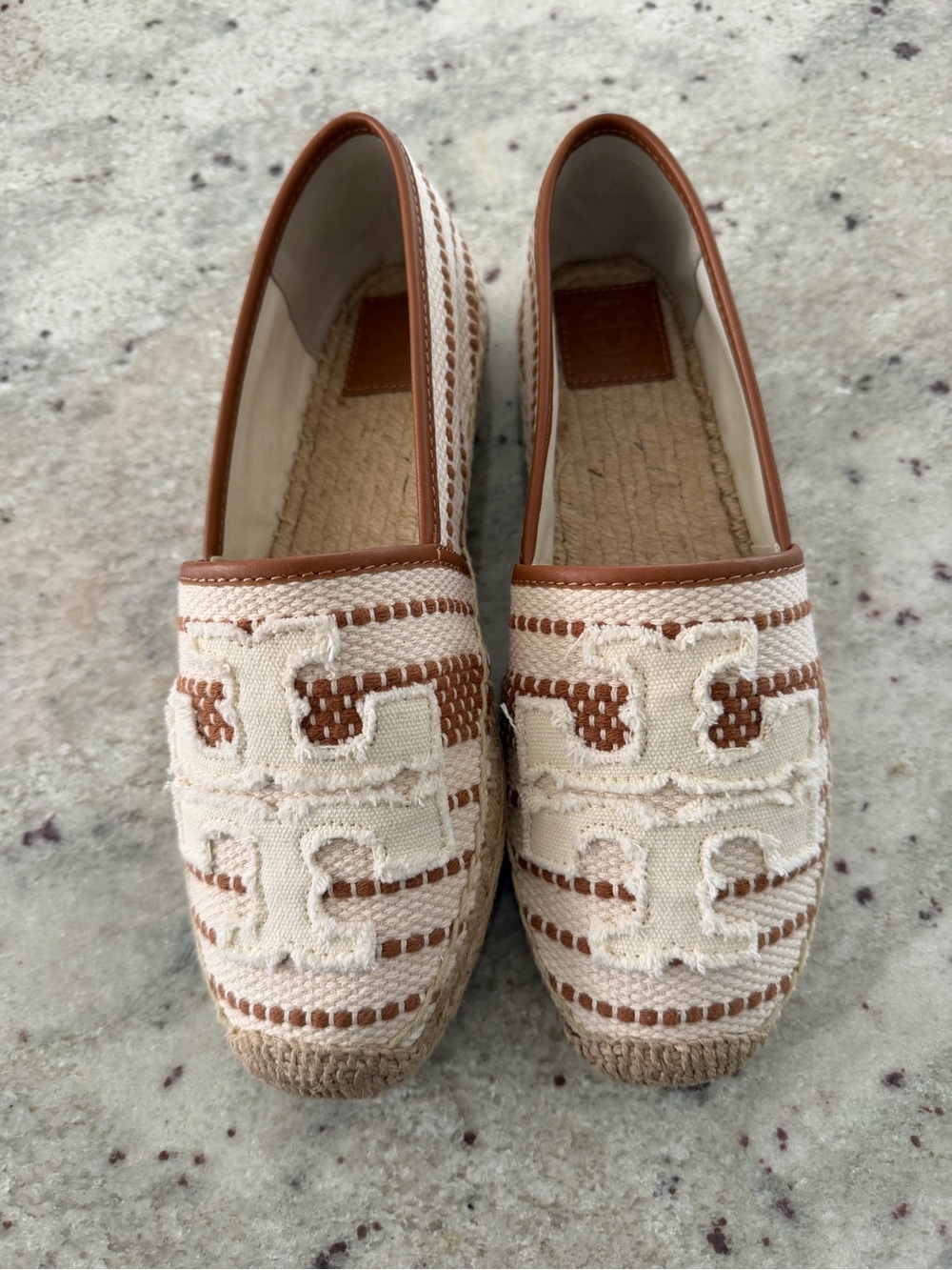 Tory Burch Natural and Tan Espadrille Flats - Picture 4 of 10